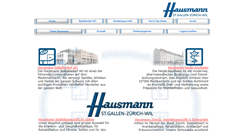 Desktop Screenshot of hausmann.ch