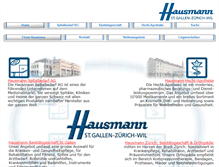 Tablet Screenshot of hausmann.ch